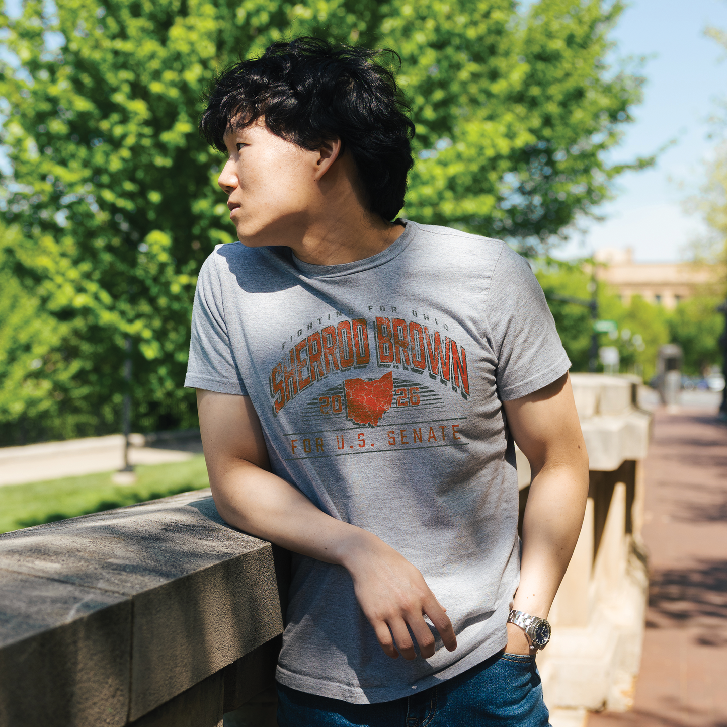 Fighting for Ohio Vintage T-Shirt (Black or Grey)