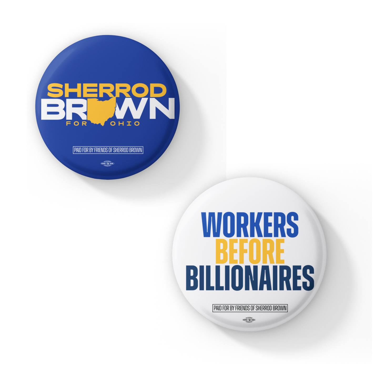 Workers Before Billionaires Button Pack
