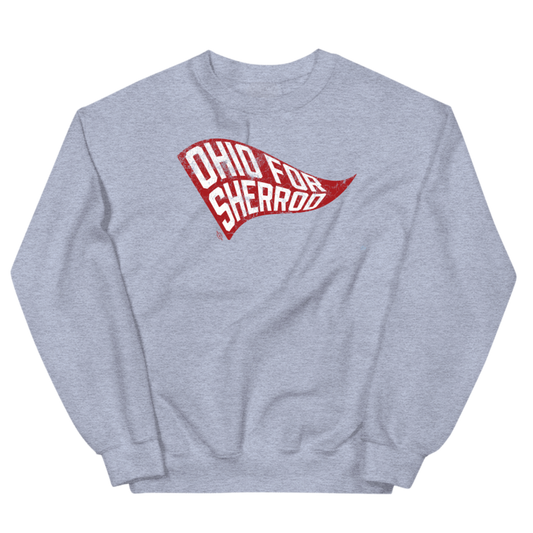 Ohio for Sherrod Pennant Crewneck Sweatshirt